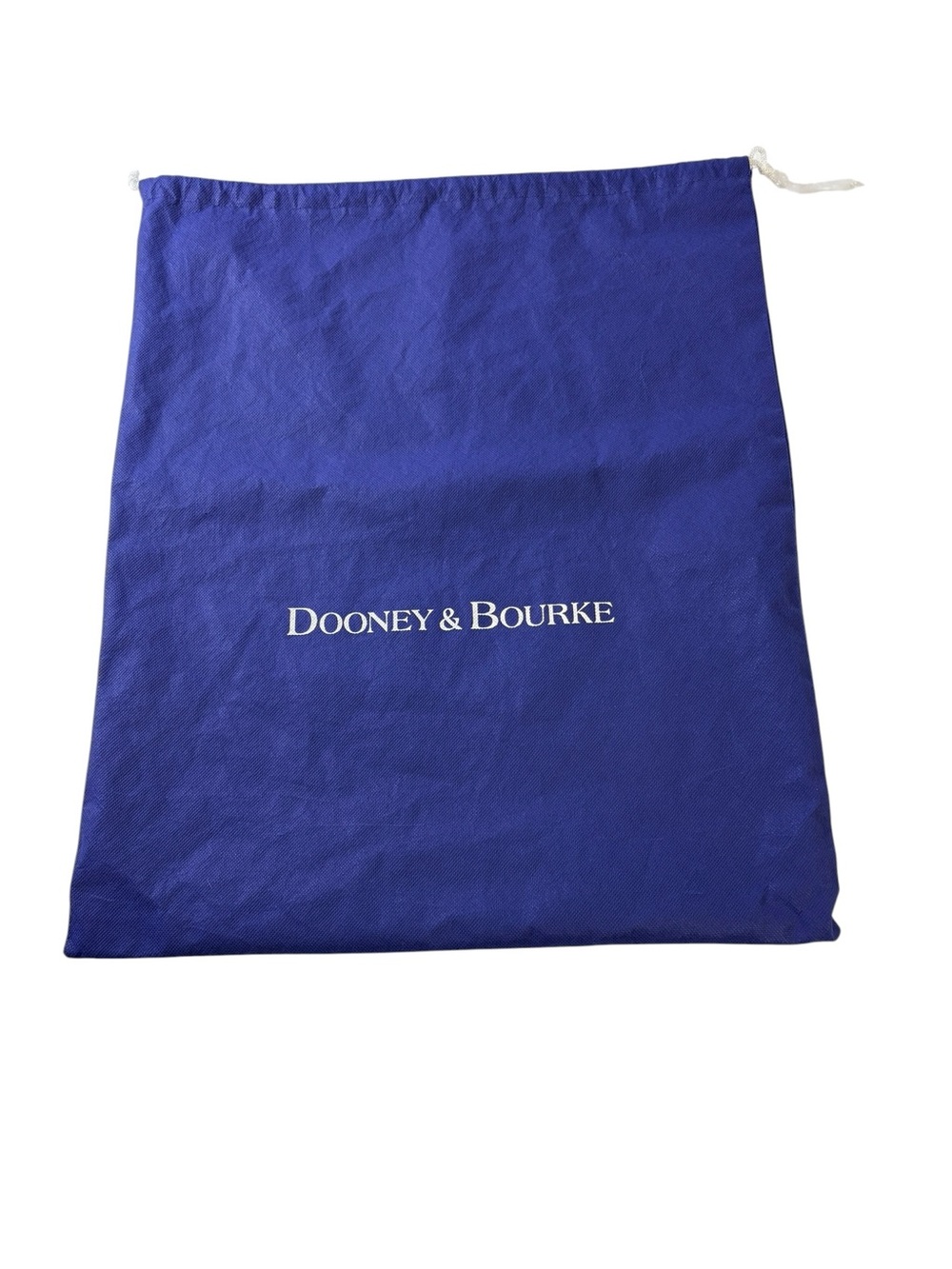 Dooney & Bourke Blue Drawstring Dust Bag Travel Cover with White Logo 18x21
